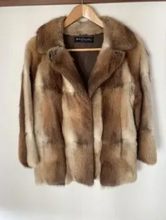 Excellent Fur パステルミンク 逆毛衿 ファーコート シェブロン - メルカリ