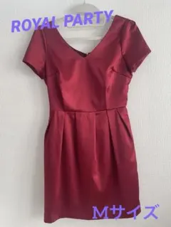ROYAL PARTY⭐︎ワインレッド Vネック パーティードレス