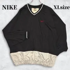 NIKE 90s 両面ロゴ Vネック プルオーバー トラックジャケット XL