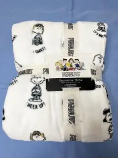 新品　未使用　コストコ　PEANUTS スヌーピー ブランケット 白