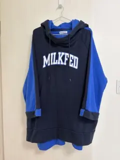 MILKFED. フード付きパーカー ネイビー/ブルーのサムネイル