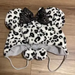 ディズニー　ファンキャップ　ヒョウ柄