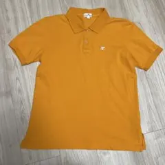 クレージュ courrèges 半袖ポロシャツ 9R M オレンジ ロゴ刺繍のサムネイル