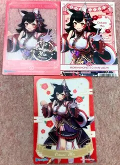 ホロライブ「大神ミオ」クリアブロマイド 3種類 まとめて