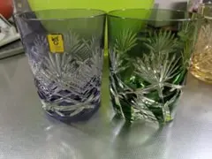 KAGAMI CRYSTAL カガミクリスタル グラス 5個レトロ ビール 涼