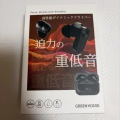 GREEN HOUSE ワイヤレスイヤホン GN-TWEC-BKのサムネイル