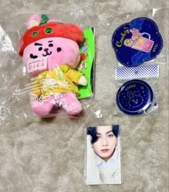 BT21 ジョングク COOKY ぬいぐるみ　トレカ　グッズ　缶バッジ　BTS
