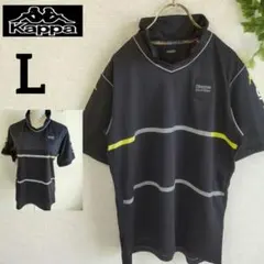 Kappa カッパ ポロシャツ 半袖 黒 スポーツシャツ ゴルフウェア メンズL