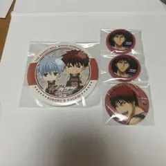 黒子のバスケ 黒子テツヤ・火神大我 缶バッジ 4個セット