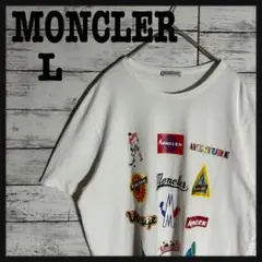 【人気デザイン】モンクレール☆マルチロゴプリントTシャツ☆ロゴコラージュ