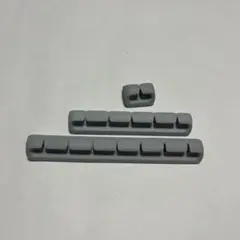 グレー プラスチック キーキャップ 3個セット