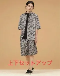 ナノユニバース　LB.03/プリントハーフスリーブシャツ　パンツセットアップのサムネイル