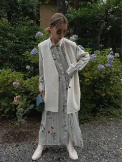 【Ameri vintage】花柄ワンピース