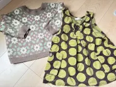 2点セット（ワンピース、ニット）