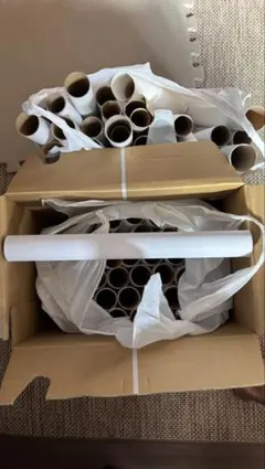 サランラップの芯 約60本 数種類 工作素材 手芸 DIY材料 空き芯まとめ売り
