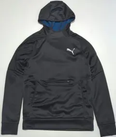 美品PUMA EVOSTRIPE ウォームフーディー黒 保温 US Sサイズ