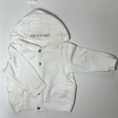 パーカー　白　９０サイズ　コムサイズム