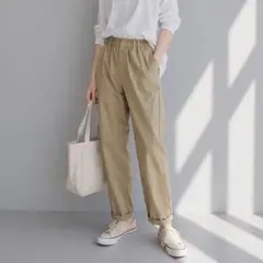 ウィゴー［M］完売品◎大人カジュアル◎楽ちんウエストゴム◎テーパードシェフパンツのサムネイル