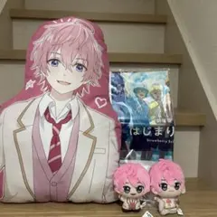 すとぷり　さとみ　ダイカットクッション　ちびぐるみ　ショッパー　4点セット