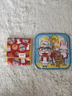 ケンタッキーフライドチキン　カーネルミニタオル　2種セット