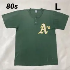 80s Russell Athletic Oakland A's Tシャツ Ｌのサムネイル