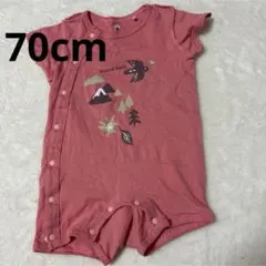 70cm 女の子 半袖ロンパース モンベル ピンクのサムネイル