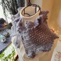 手編みハンドメイドネックウォーマー　№１７９