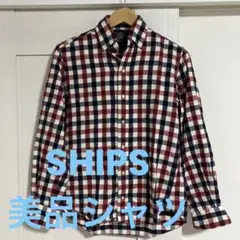 ships 美品チェックシャツ　Sサイズ
