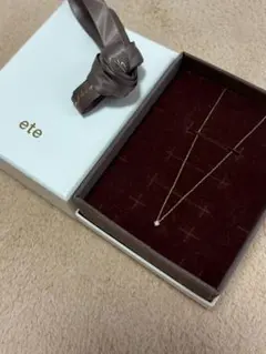 ete K10 ダイヤモンド ネックレス　箱有りのサムネイル