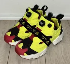 23cm 良品 REEBOK INSTA PUMP FURY BOOST 黒 黄