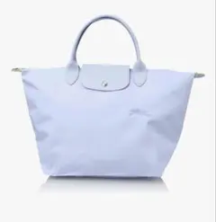 美品✨ロンシャン トートバッグ ルプリアージュ M トップハンドル シエル レア