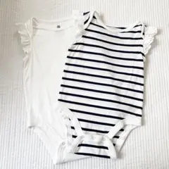 BABY GAP 肩フリル　ロンパース 2点セット