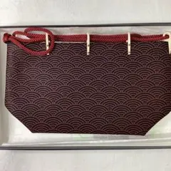 印傳屋 和装用バッグ 赤と黒 花柄 - メルカリ