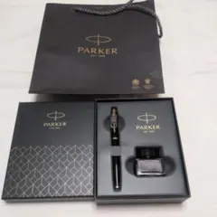 PARKER （パーカー）万年筆 木製ケース インクボトルセット - メルカリ