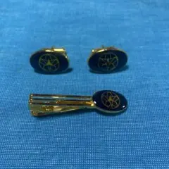 京都地方連絡部ネクタイピンとカフスボタンセット