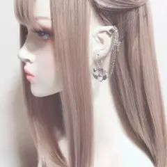 量産型イヤリング イヤーカフ りぼんの天使はーと イヤリング