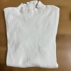 UNIQLO ホワイト ハイネック Tシャツ M