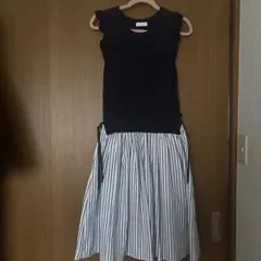 LIZLISAノースリーブ ドッキングワンピース