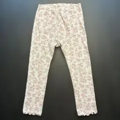 ユニクロ　キッズ 花柄 リブパンツ