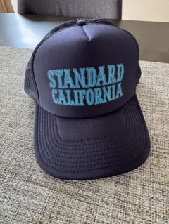 美品 Standard California メッシュキャップ 紺 ネイビー