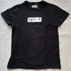 agnes b.×ADAM ET ROPE アニエス・ベー　ロゴTシャツ 黒のサムネイル