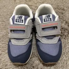 new balance 996 キッズシューズ ネイビー/グレー