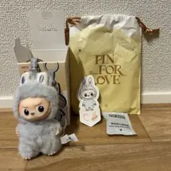 ラブブ PIN FOR LOVE イニシャル キーリング【C】