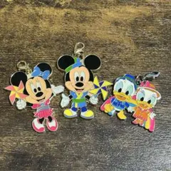 【新品未使用】Disney キーホルダー チャーム3個セット ミッキーミニー