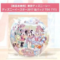 【新品未使用】東京ディズニーシー ディズニーイースター2017 缶バッジ『17』