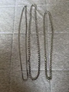 シルバーネックレス3本セット