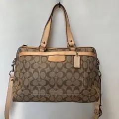 【美品】COACH コーチ 2way ショルダーバッグ シグネチャ F16119