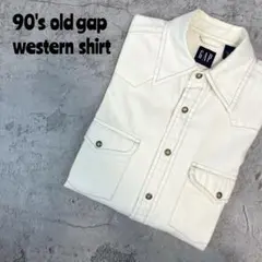 90's OLD GAP オールドギャップ　ウエスタンシャツ