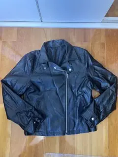 Y2K 黒 レザーライダースジャケット