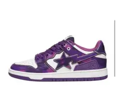 希少 APE BAPESTA Purple Camo 26.5cmのサムネイル